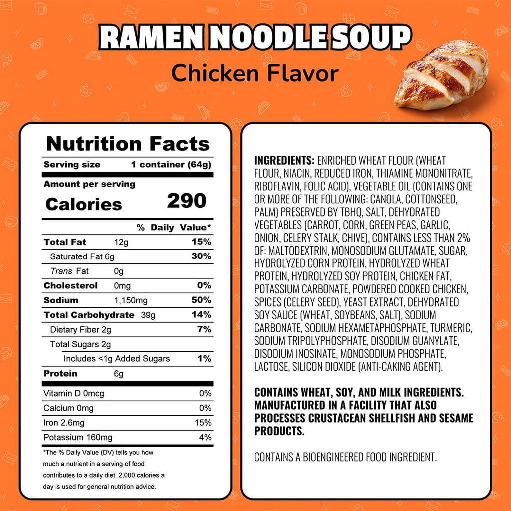Maruchan Instant Lunch Chicken Flavor, 2.25 Ounce (Pack of 12) (4178990121)