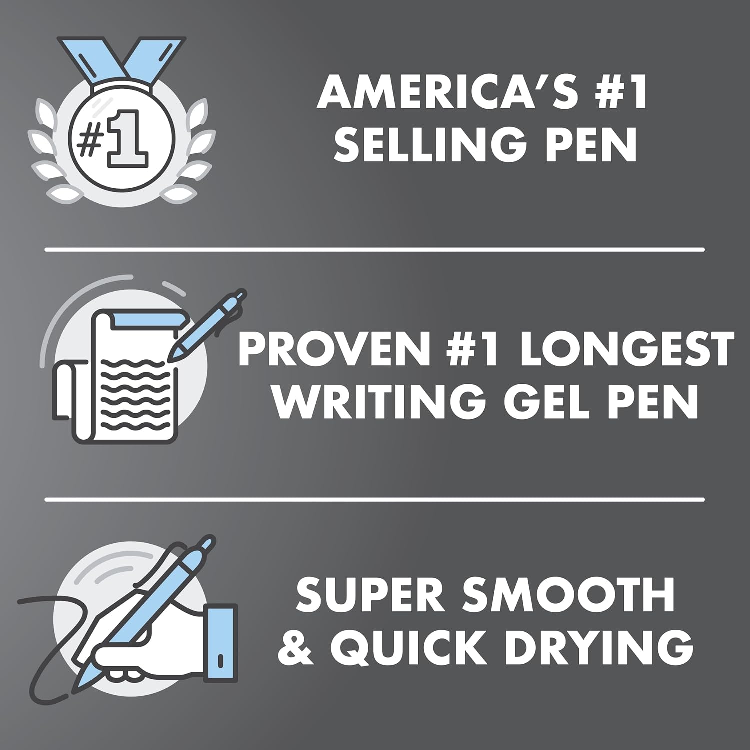 Pilot G2 Premium Gel Roller Pens 0.7, Fine Point Smooth Writing Pens Black, Pack of 12
