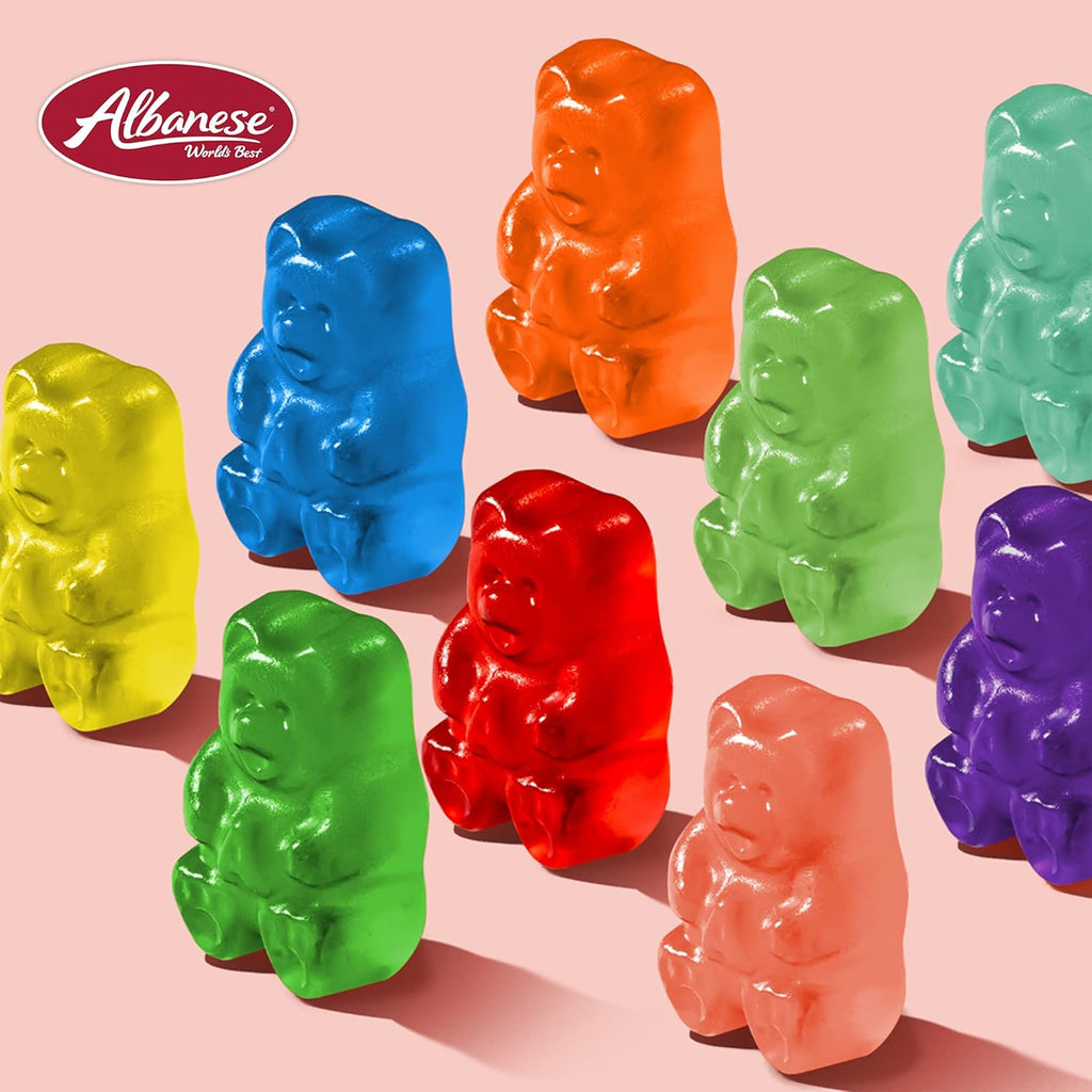 Albanese World's Best 12 Flavor Gummi Bears, 36oz Bag of Candy, Soft & Chewy Candy Snacks, Fruity Flavor Assortment