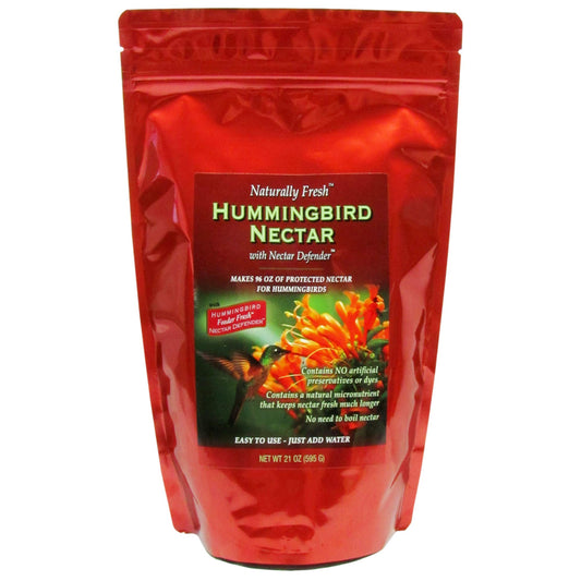 Sapphire Labs Naturally Fresh Hummingbird Nectar with Nectar Defender Lasts Longer in Hummingbird Feeders | Easy to Use Powder | Makes 96 oz of Clear Hummingbird Nectar