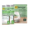 Purina Tidy Cats Breeze Litter System Refill Bundle - 7.91 lb Box | Includes odor absorbing dust-free pellets and absorbent pads for easy, mess-free maintenance
