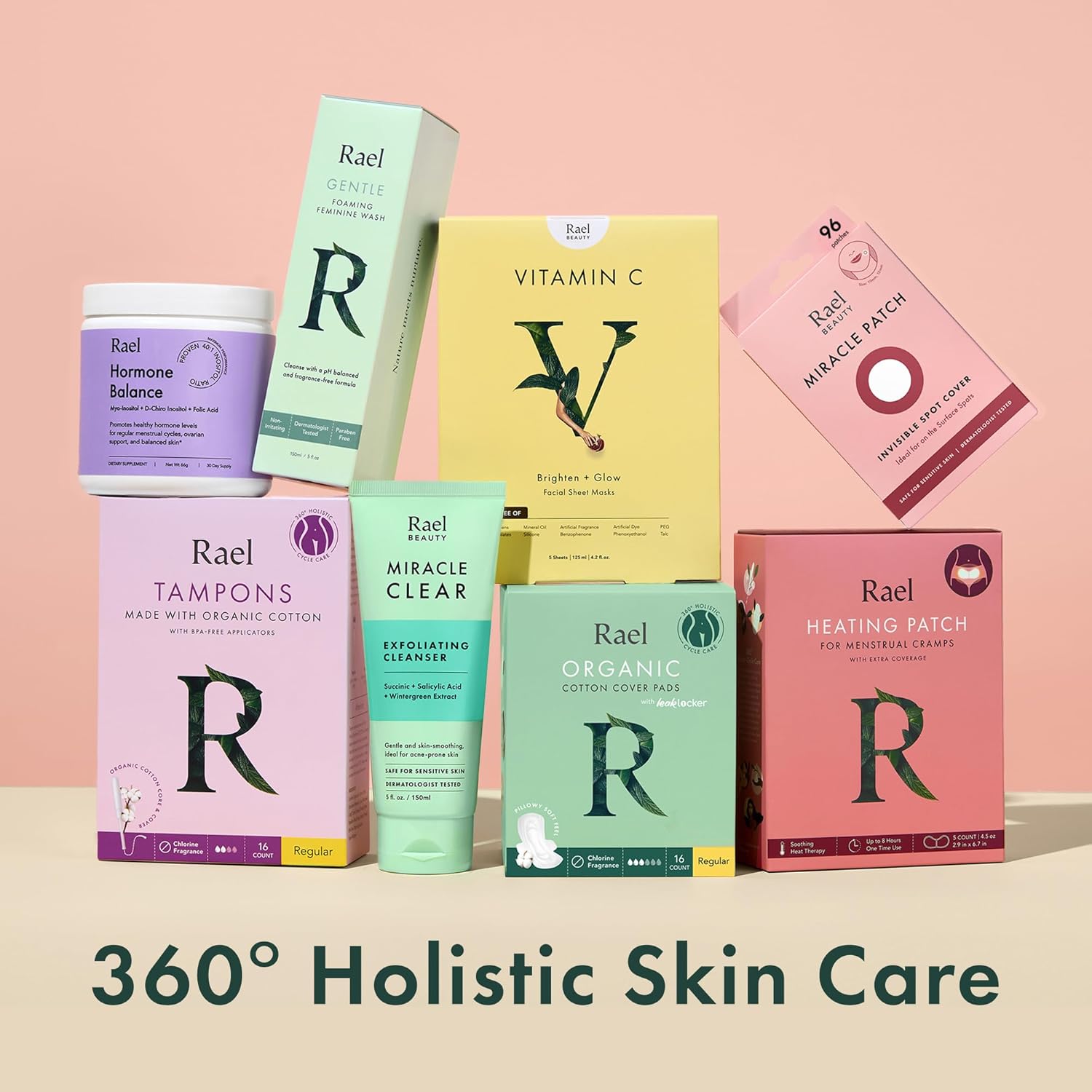 Rael Pimple Patches, Miracle Invisible Spot Cover - Hydrocolloid Acne Pimple Patch, Absorbs Zits & Blemish, Korean Skin Care, 2 Sizes