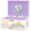 Giggle & Honey® Musical Unicorn Jewelry Box for Girls | Music Boxes for Little Girls | Toddler Jewelry Box for 4 Year Old Kids | Toys for Toddlers | Birthday Gifts for Kids 5, 6, 7, 8, 9 Years