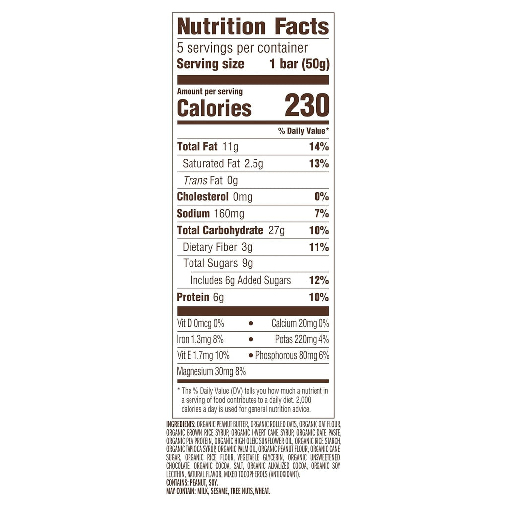 CLIF Nut Butter Bar - Chocolate Peanut Butter - Energy Snack Bars - Non-GMO - USDA Organic - Plant Based - Low Glycemic - 1.76 oz. (5 Pack)