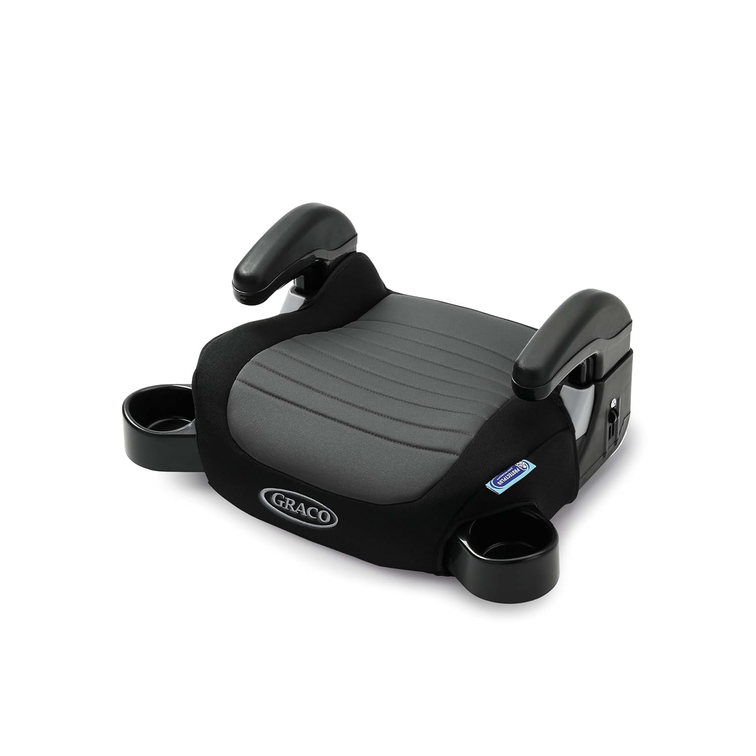 baby car seat booster on a white background