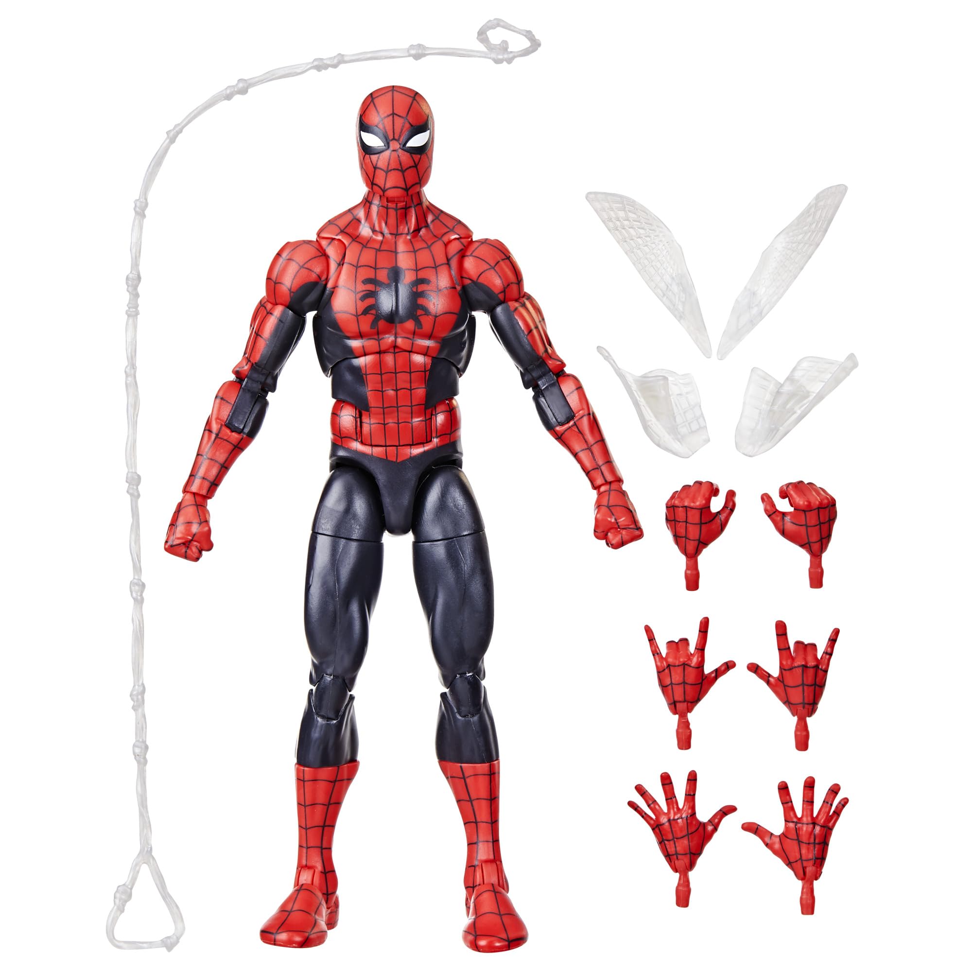 Marvel Legends Series The Amazing Spider-Man, Marvel Comics Retro Collectible 6-Inch Action Figures, Toys for Ages 4 and Up
