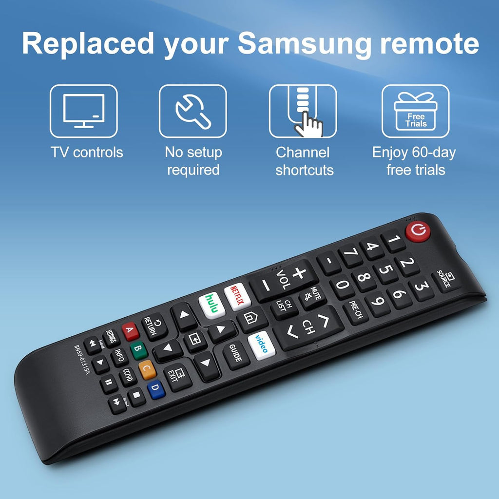 Pack of 2 New Universal Remote for All Samsung TV Remote, Replacement Compatible for All Samsung Smart TV, LED, LCD, HDTV, 3D, Series TV