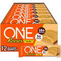 ONE Protein Bars, Reese's Peanut Butter Lovers, Gluten Free with 18g Protein and 3g Sugar, Pantry Staples, 2.12 oz (12 Count)