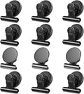Grtard 12 Pack Magnetic Clips, Fridge Magnets Refrigerator Magnets, Strong Magnetic Clips Heavy Duty, Whiteboard Magnet Clip for Office Home Classroom Organization Kitchen Accessories Black