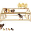 Large Wooden Pine Chick Perch Roosting Bar for Baby Chicks Brooder Coop, Chicken Training Toy Stand