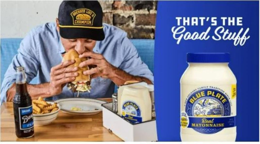 Blue Plate Real Mayonnaise, Homestyle Mayo For Chicken Salad to Deviled Eggs, 30 Fl Oz Jar (Pack of 1)