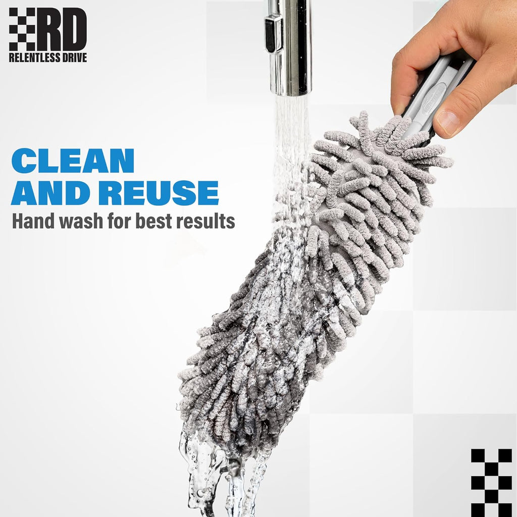 Professional Car Duster Interior – Car Accessories for Women and Men (Lint & Scratch Free)
