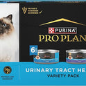 Purina Pro Plan Urinary Tract Health Pate Cat Food Variety Pack, Turkey and Giblets, and Ocean Whitefish Entrees - (Pack of 12) 5.5 oz. Cans