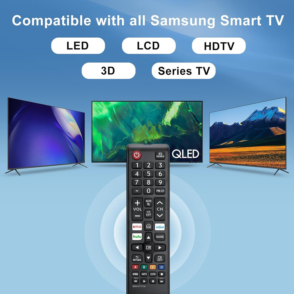 Pack of 2 New Universal Remote for All Samsung TV Remote, Replacement Compatible for All Samsung Smart TV, LED, LCD, HDTV, 3D, Series TV