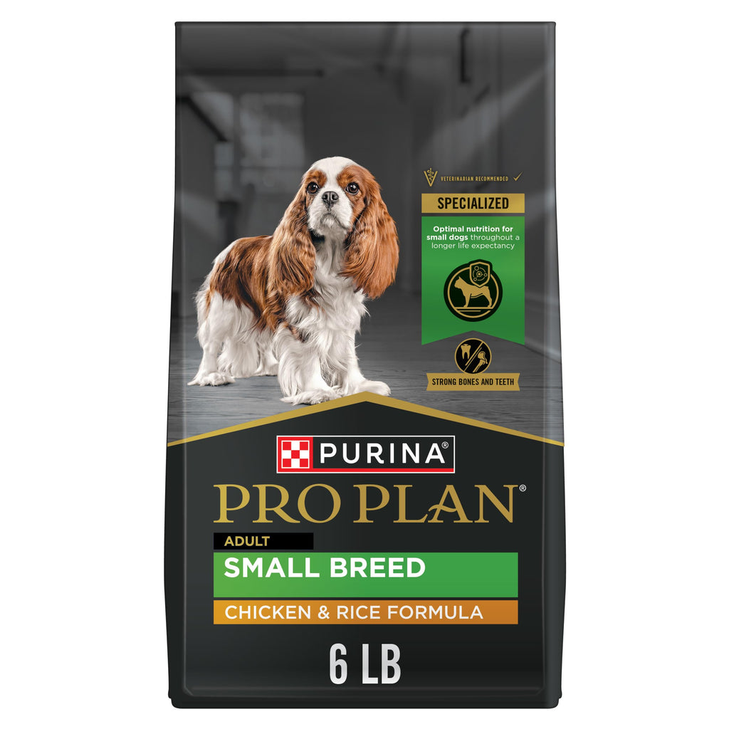 Purina Pro Plan Small Breed Dry Dog Food Chicken and Rice Formula With Guaranteed Live Probiotics - 6 lb. Bag