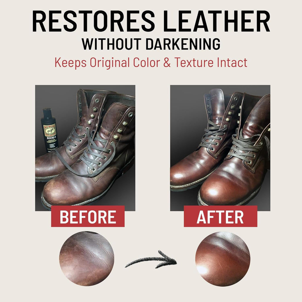 Bickmore Bick 4 Leather Conditioner - Best Since 1882 - Cleaner & Conditioner - Restore Polish & Protect All Smooth Finished Leathers