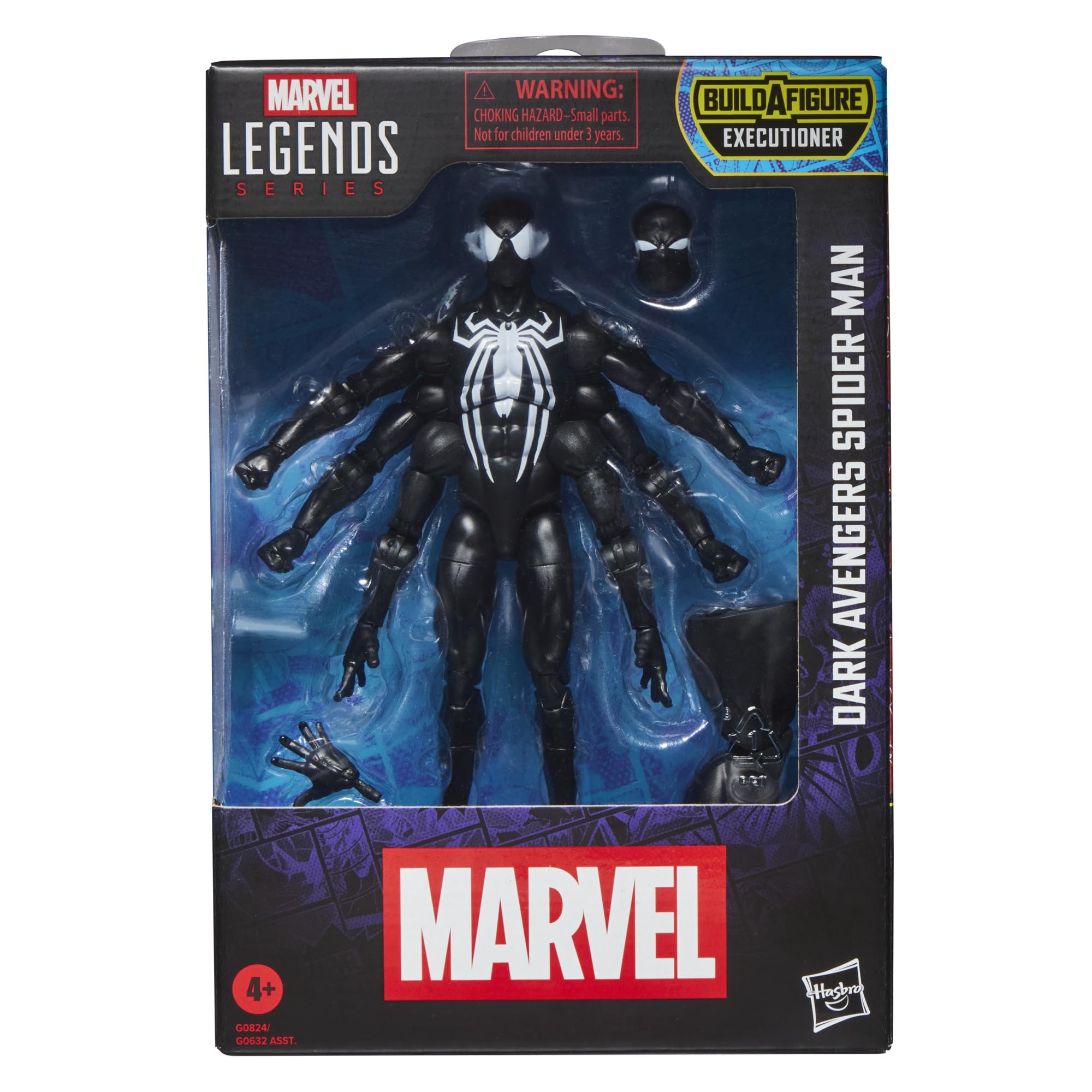 Marvel Legends Series Dark Avengers Spider-Man, Avengers Comics Collectible 6-Inch Scale Action