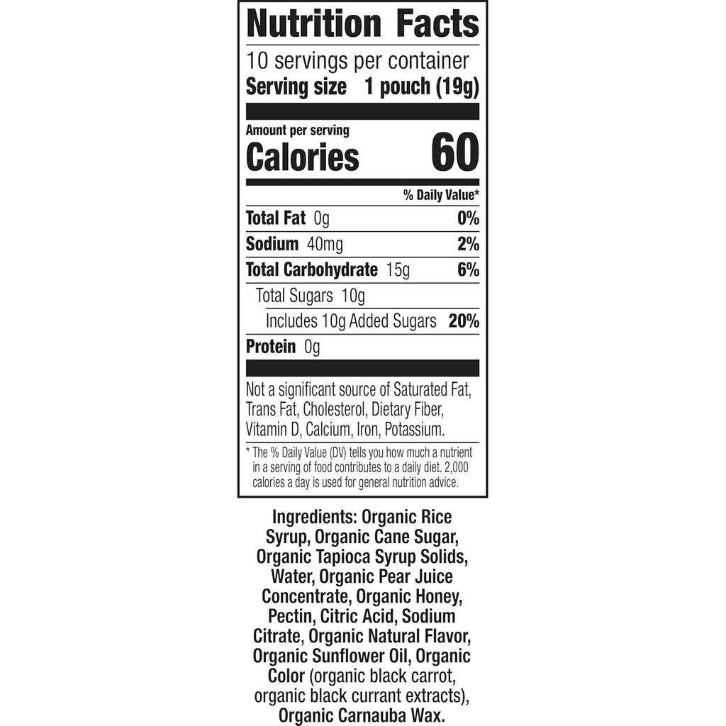 Annie's Organic Bees, Bugs, and Butterflies Fruit Flavored Snacks, 10 Pouches, 7 oz