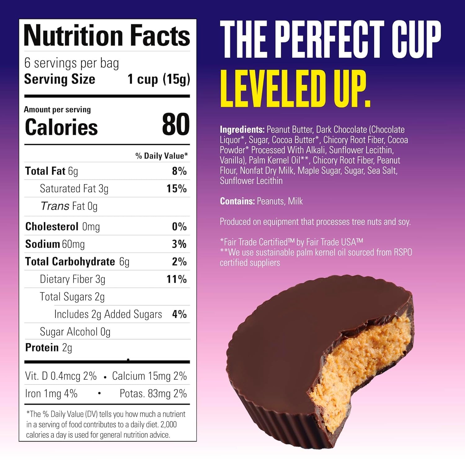 Skinnydipped Cup Pnut Btr Drk Chocolat, 3.17 oz