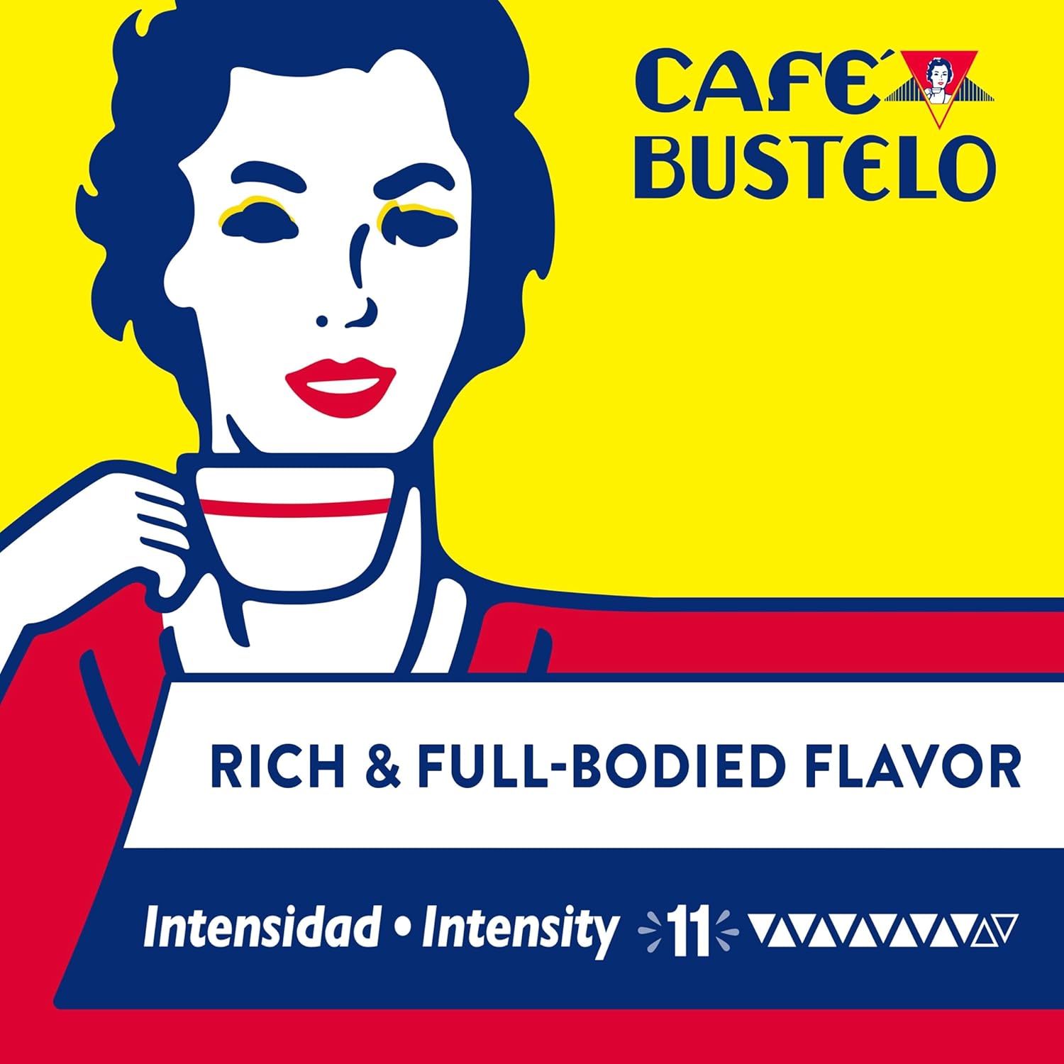 Café Bustelo Aluminum Espresso Capsules, Dark Roast Coffee, Nespresso Original Line Compatible, Intensity 11, 40 Count