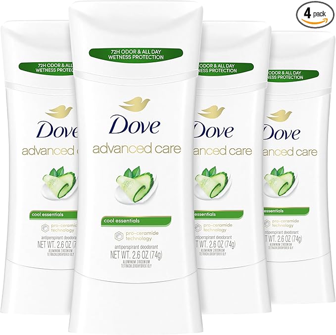 Dove Advanced Care Antiperspirant Deodorant, 4ct, 2.6oz