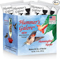 Hummer's Galore Made in USA Hummingbird Food - Ready-to-Mix Hummingbird Nectar, All-Natural Nectar Collector Formula, No Preservatives or Dyes, Makes 64 Ounces (4 Packets Included)
