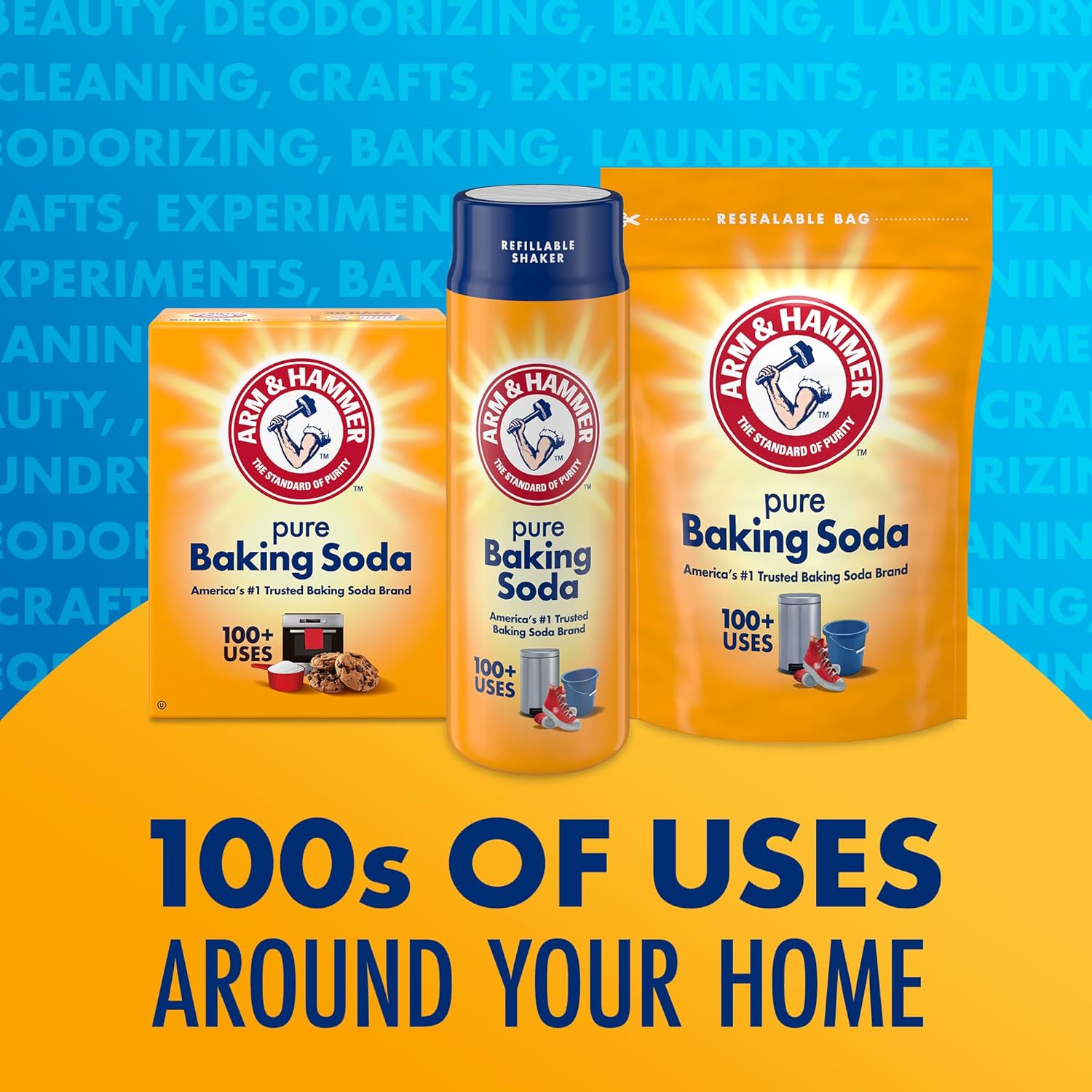 Arm & Hammer Pure Baking Soda Shaker - 12 Oz - (Pack of 6)