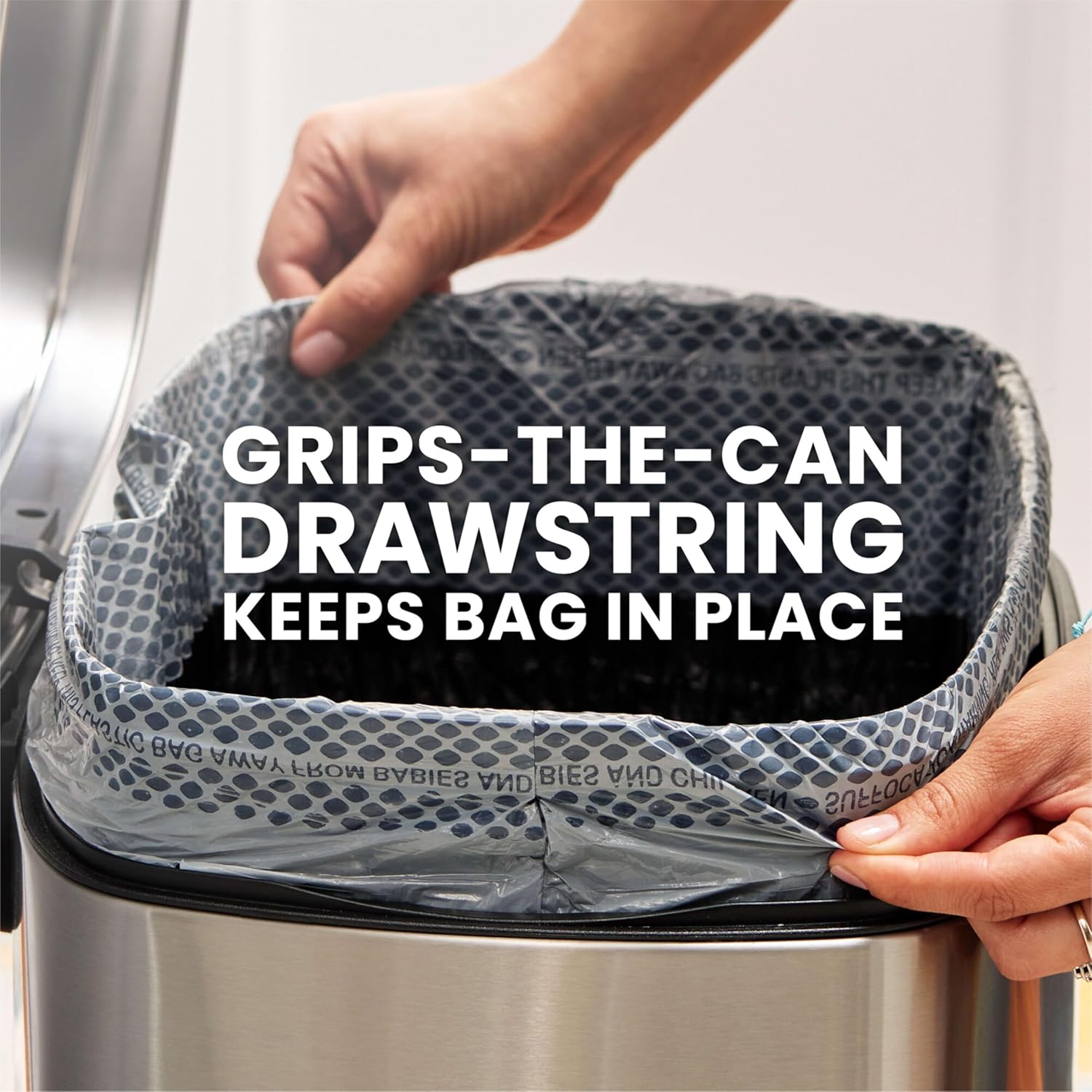 Glad ForceFlex MaxStrength Kitchen Drawstring Trash Bags, 20 Gal, Fresh Clean, 80 Ct, Pack May Vary