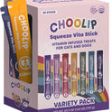 Choolip Squeeze Vita Stick Lickable Cat and Dog Treats - 49-Count Variety Pack - Real Meat Puree with Multivitamins for Total Pet Wellness - Grain-Free, Moisture, Vet-Formulated