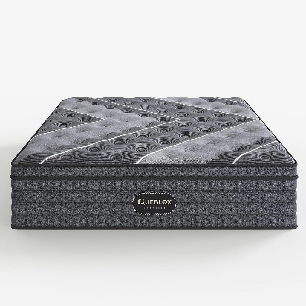 Queen Mattress, 12 Inch Hybrid Mattress in a Box, Medium Firm,Memory Foam and Individual Pocket Springs for Pressure Relief, CertiPUR-US Certified