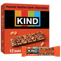 KIND Nut Bars, Peanut Butter Dark Chocolate, Healthy Snacks, Gluten Free, 8g Protein, 12 Count
