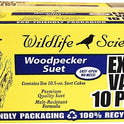 Wildlife Sciences Woodpecker Suet Cake 10 Pack for Wild Birds