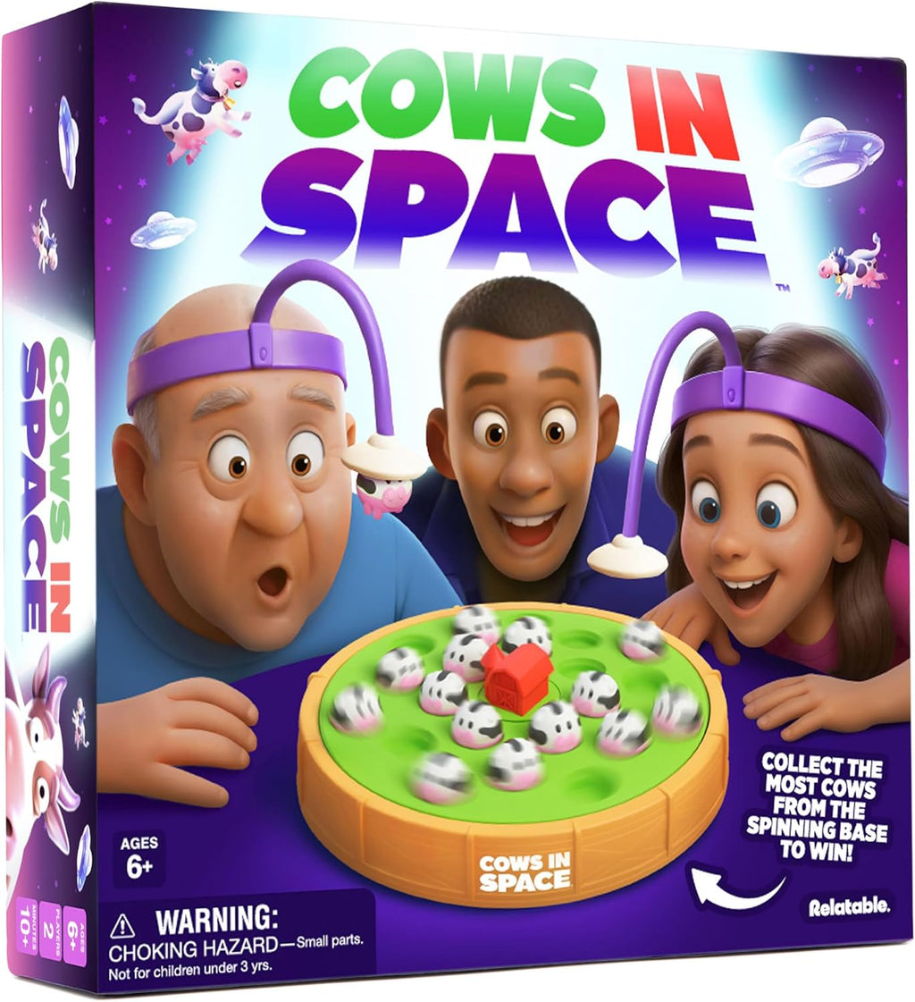 Cows in Space, 2026 Toy of The Year Finalist Game by Relatable, Hilarious Kid-Friendly Space Game, Perfect Christmas Idea