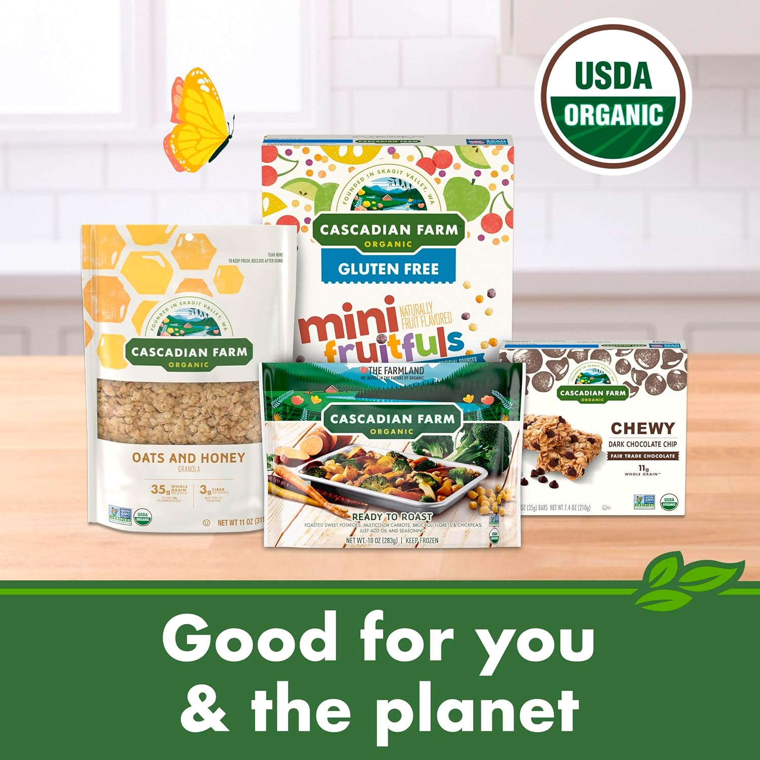 Cascadian Farm Organic Fruitful O's Cereal, Gluten Free, Made with Whole Grain, 10.2 oz