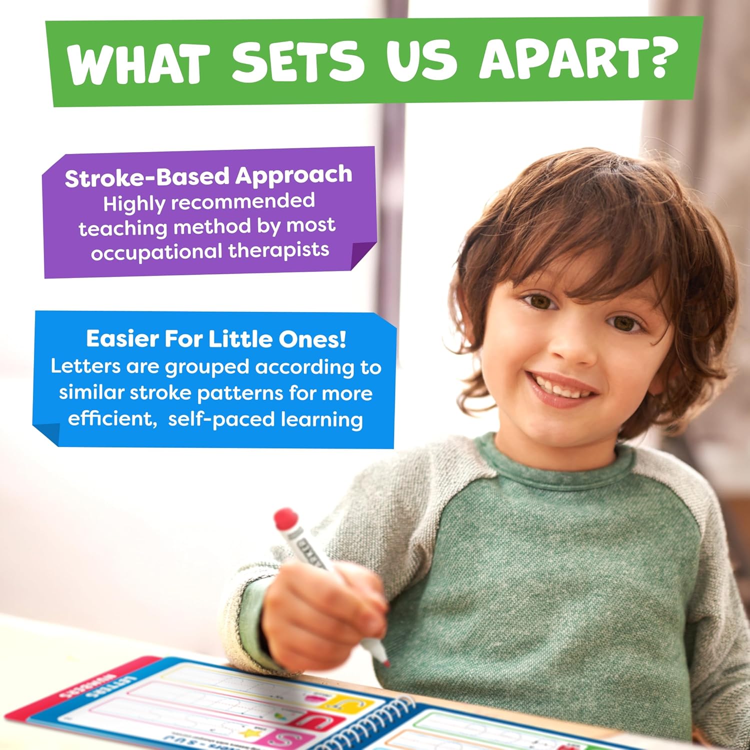 Preschool Learning Activities - Tracing Books for Kids Ages 3-5 - Toddler Handwriting Practice - Letter Tracing for Kids Preschool Kindergarten 3-4, 4-5 - 3 year old boy gift - Gifts for Grandkids