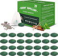 28 Pack Mouse Repellent Tablets, Powerful Peppermint Oil Mice Repellent | Suitable for Indoor & Outdoor Use, Cars, Home, Kitchen, Garage, Suitable for Family and Pets