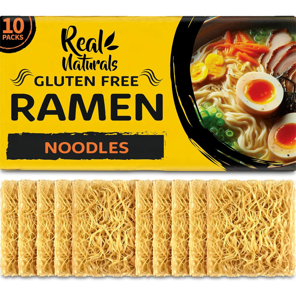 Gluten free ramen noodles (10 packs) gf gluten free noodles vegan healthy brown rice noodle.