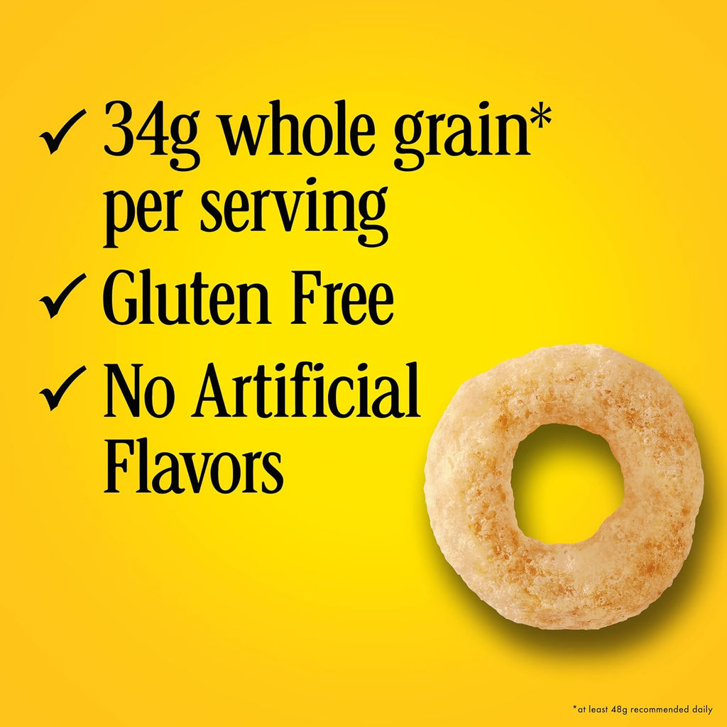 Cheerios Cereal, Limited Edition Heart Shapes, Affirmations Box, Heart Healthy, Gluten Free, Giant Size, 20 oz