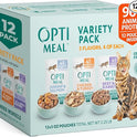 Optimeal Wet Cat Food Variety Pack - Grain Free Tender Morsels, High Protein Premium Nutrition Made with Natural European Ingredients in Savory Gravy, Adult Cat Food Wet Pouches 3oz Pouch (Pack of 12)