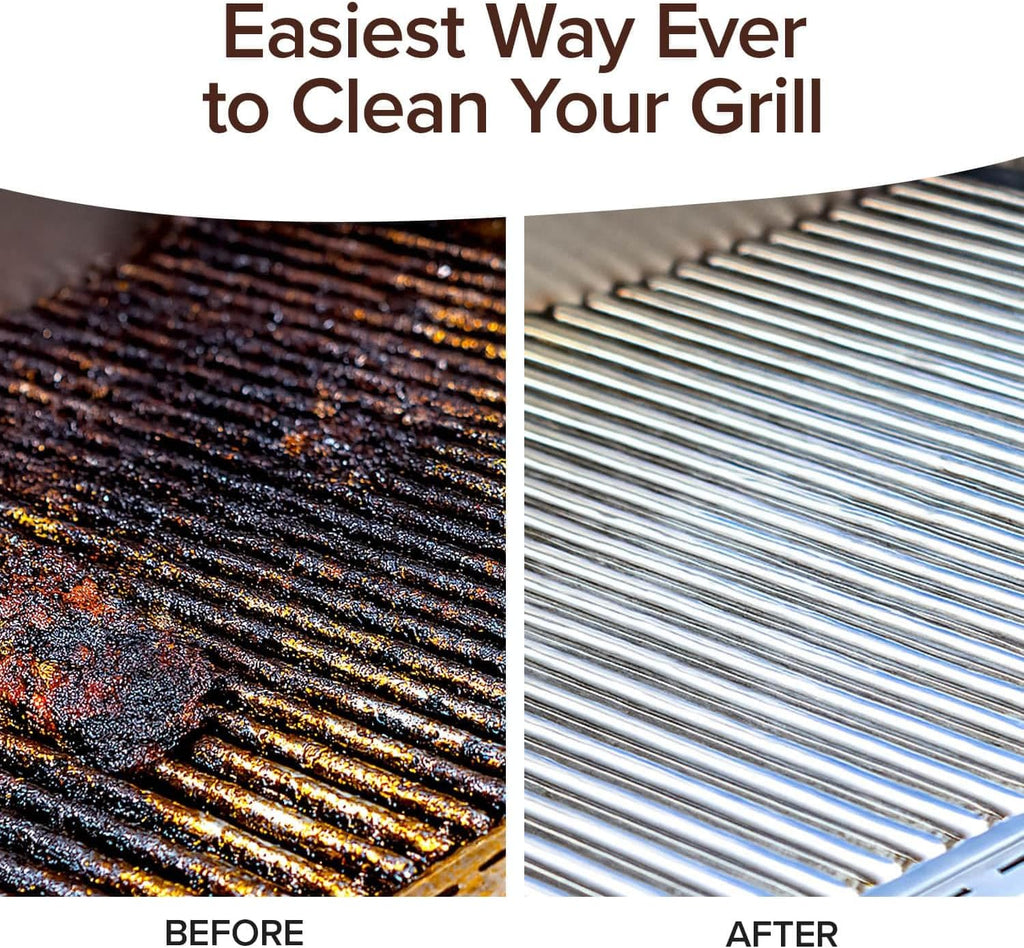 Bull Shot BBQ, Foaming Grill Cleaner, AS SEEN ON TV, Professional Strength Foam Spray Emulsifies Burnt Grease & Char on Grates, Racks, Pans, Smokers & Griddles Cleans in Just 10 Min - Made in the USA