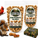 Forest Haven Premium Raw Peanuts for Squirrels – 10LB Bulk Squirrel Food – Unsalted Peanuts in Shell for Birds, Deer & Wildlife – Bonus Binoculars Included - USA Grown