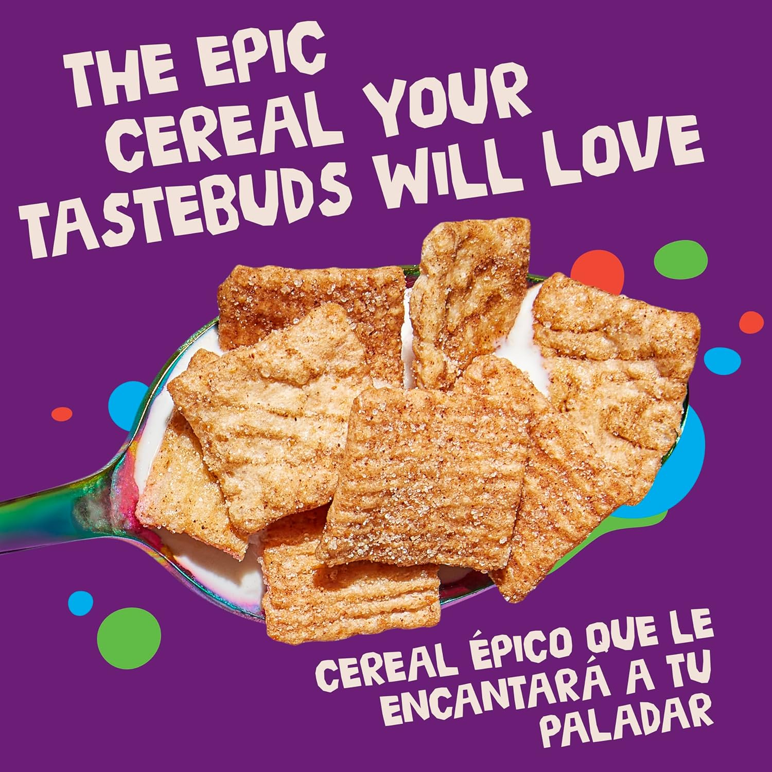 Cinnamon Toast Crunch Breakfast Cereal, Crispy Cinnamon Cereal, Family Size, 18.8 oz