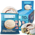 Legendary Foods Cinnamon Roll 22g Protein Bars – Gluten-Free, Low Carb Meal Option – Sweet Zero Sugar Snack, Keto-Friendly – 10-Pack High Protein Pre- or Post-Workout Nutrition Bars