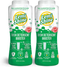 Lemi Shine Natural Dish Detergent Booster - Hard Water Stain Remover - Multi-Use Citric Acid Cleaner - 24 oz (2 Pack)