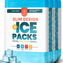 Healthy Packers Ice Packs for Lunch Boxes & Coolers - Freezer Packs - Original Cool Pack | Cooler Accessories for Beach, Camping & Fishing | Slim & Long-Lasting Reusable Ice Pack for Cooler