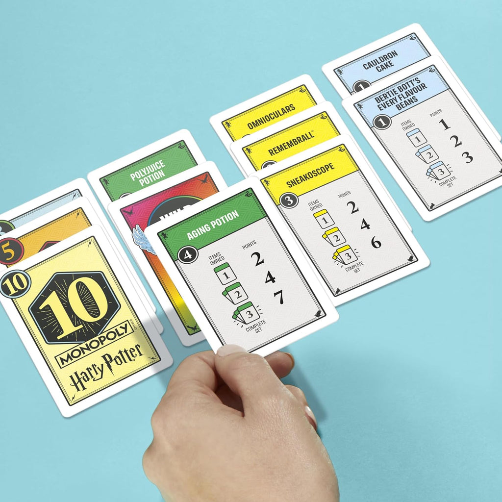 Monopoly Deal: Harry Potter Card Game | Family Games for Kids and Adults | Ages 8 and Up | 2 to 5 Players | 15 mins. | Travel Size | Christmas Stocking Stuffers