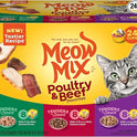 Meow Mix Tender Favorites Poultry & Beef Variety Pack, Wet Cat Food, 2.75 oz Cup (24 Pack)