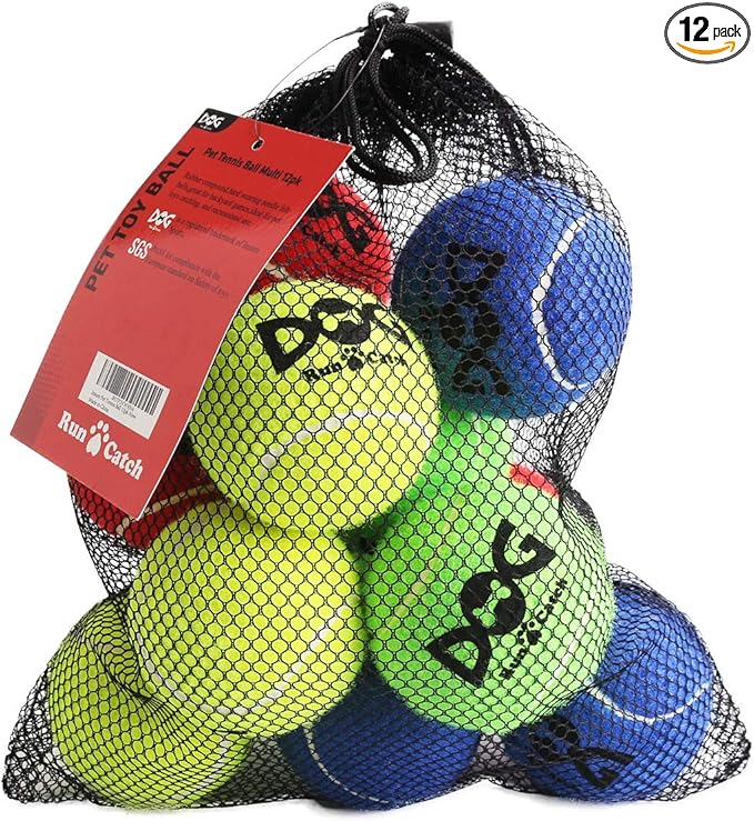 INSUM Tennis Balls for Dogs, 2.5in, 12-Pack