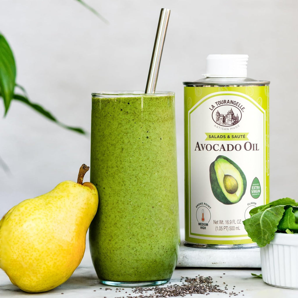 La Tourangelle Avocado Oil 16.9 Fl Oz, All-Natural, Artisanal, Great for Salads, Fruit, Fish or Vegetables, Buttery Flavor