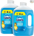 Dawn Ultra Dish Soap Refill Jug Large Size Original Blue Liquid Dishwashing Detergent, Powerful Dish Soap for Grease, 51.5oz (Pack of 2)